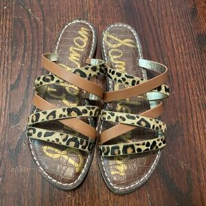 Sam Edelman leopard print sandals